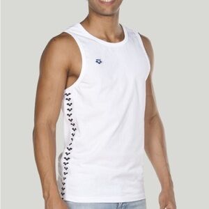 Arena Men’s Team White Tank Top NWT